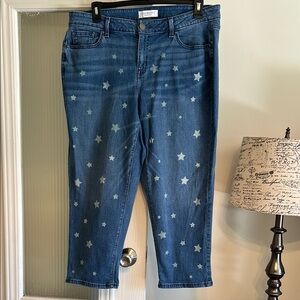 #C044 Lane Bryant Star-Patterned Jeans (16)